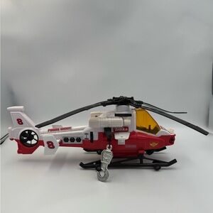 Tonka Rescue Helicopter 2003 Lights Sounds Tested Working Winch Hook